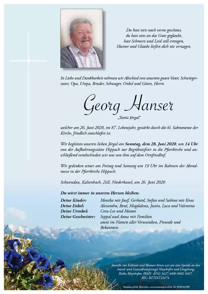 Parte von Georg Hanser
